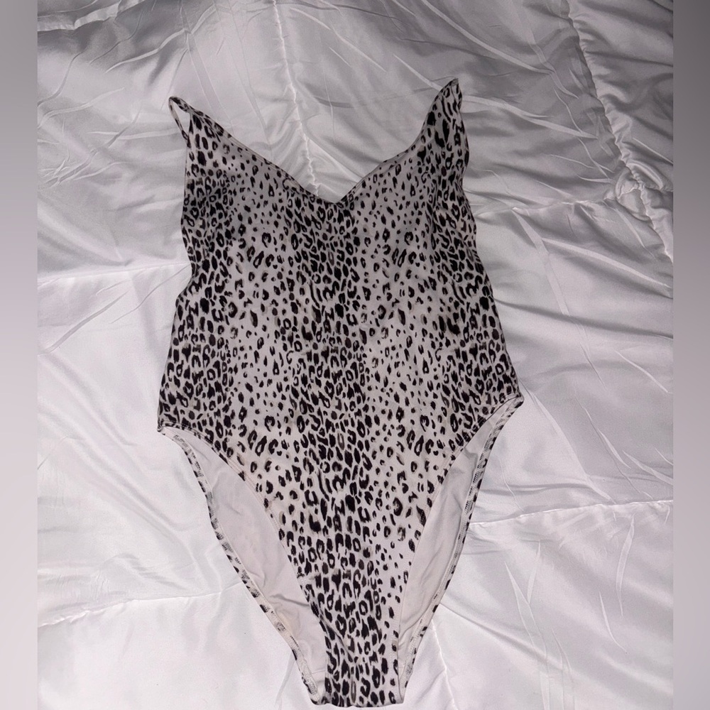 H&M Leopard Print One-Piece Swimsuit